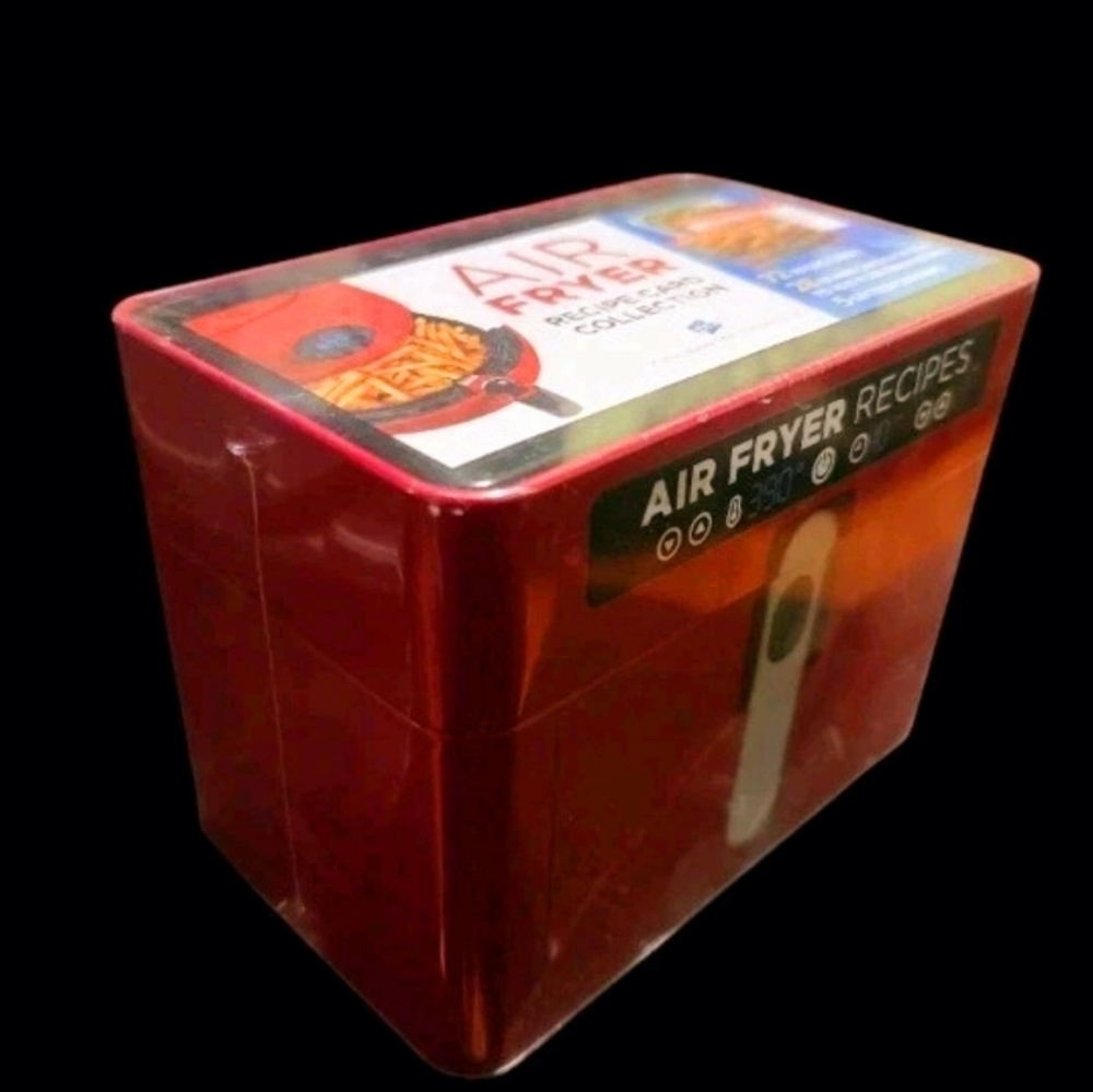 Air Fryer Recipes ~ Recipe Card Collection Red Tin ~ 72 Recipe Cards Brand New